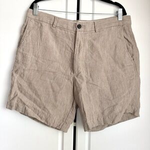 Banana Republic Men’s 100% Linen Shorts - Beige - Size 34 Summer